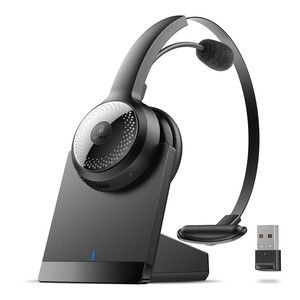 NEW Bluetooth 5.0 Headset, Wireless Headset with Microphone (AI Noise Canceling)